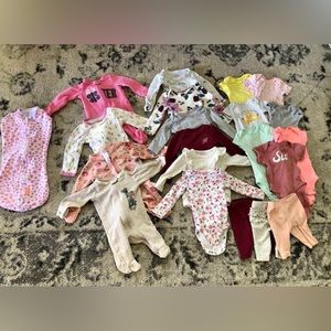 Newborn Girl Clothing Lot